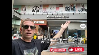 Plaza Low Yat  Huge Kuala Lumpur Electronics Mall  Walk Around Town  American Tourist in Malaysia [upl. by Morty]