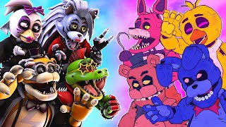 SFM FNaF Security Breach Punk Rock vs Retro Animatronics [upl. by Nevsa]