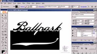 Using Ballpark Script in Adobe Illustrator [upl. by Alleoj645]