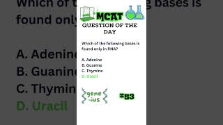 MCAT Question of the Day 53 [upl. by Isidro]