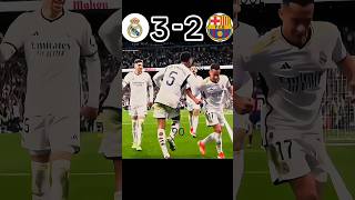 Real Madrid 32 FC Barcelona  Best Match🥶💥 LaLiga 202324 football youtube shorts [upl. by Yesak]