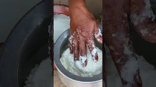 Fresh Butter and Lassi Making in Breakfast by a Waman  Brown Sugar with Butter amp Oily Paratha [upl. by Bergmans35]