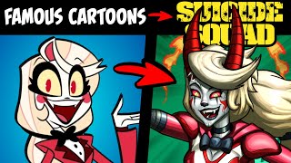 What if FAMOUS CARTOONS Were on the SUICIDE SQUAD P4 Stories amp Speedpaint [upl. by Helsie]