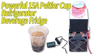 Powerful 15A Peltier Cup Refrigerator Beverage Fridge [upl. by Yuu]