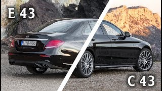 New MercedesAMG C 43 vs MercedesAMG E 43 [upl. by Vashtee957]