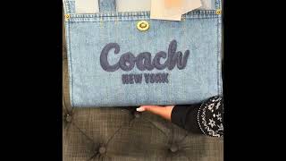 Unbox with Me  Coach Cargo Tote [upl. by Drarehs]