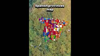 Spanish provinces map shorts map spain madrid barcelona short spanish [upl. by Ettenhoj]