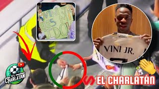 VINICIUS REPARA a una NIÑA el FEO GESTO del aficionado que le ARREBATÓ su CAMISETA [upl. by Ahmar]