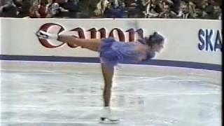 Katarina Witt GDR  1988 Worlds Ladies Short Program [upl. by Schlenger]