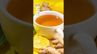 Refreshing Lemon Ginger Tulsi Tea Recipe [upl. by Evangelin]