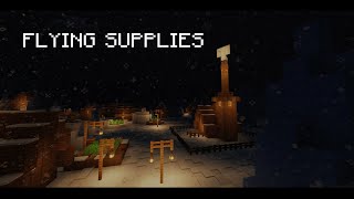 Flying Supplies Minecraft modded film [upl. by Adnawal]