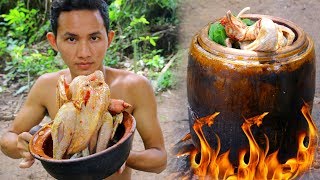 Shoot Chicken Near my village and Cooking Roaster Chicken by water Tank extremely delicious [upl. by Anneliese736]