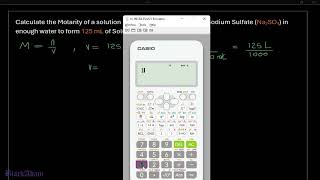 Determining Molarity Concentration of solution given mass and volume of compound activity1 chemistr [upl. by Inge918]