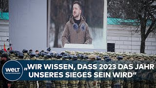 SELENSKYJ REDE zum Jahrestag des Kriegs 2023 wird das Jahr des Siegs  EIN JAHR UKRAINEKRIEG [upl. by Lam]