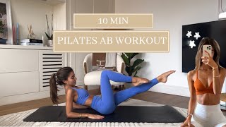 10MIN everyday pilates ab workout  small waist  flat stomach  no repeats [upl. by Edme]