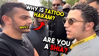 SHIA With Tattoo Rudely CONFRONTS Salafi Shamsi HEATED [upl. by Hussar]