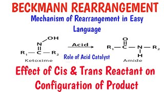 Beckmann rearrangement with stereochemistry [upl. by Flem]