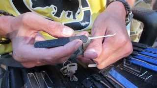 Abus No 5540 Padlock Picked Open [upl. by Llerrad]