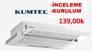 KUMTEL ASPİRATÖR İNCELEME VE KURULUM [upl. by Daniels]