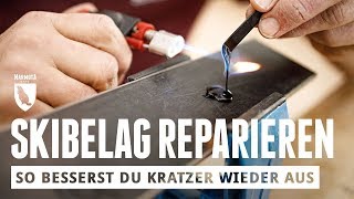 Selber Skibelag reparieren  so besserst du die Kratzer aus [upl. by Arrahs]