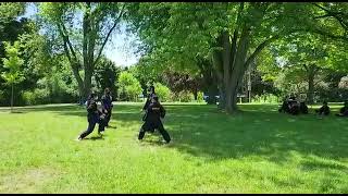 Tekki Shodan and Bunkai by Kenseikan Karate Girls [upl. by Mickelson]