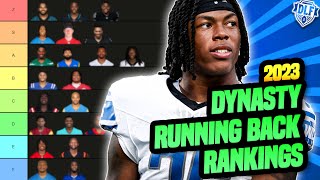 Updated TOP25 Dynasty RB Rankings amp Tiers November 2023  Dynasty Fantasy Football 2023 [upl. by Wende]