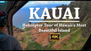 Kauai Island Helicopters EPIC Tour Hawaii 4k [upl. by Nawuq]