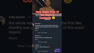 Halle Bailey Tired Of Negative Comments 😠 shorts [upl. by Annalise]