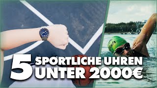 Das sind die BESTEN SPORTUHREN unter 2000 € [upl. by Ellah]