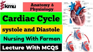 Cardiac Cycle  Systole and Diastole Cardiovascular systemAnatimy and Physiology [upl. by Irehc]