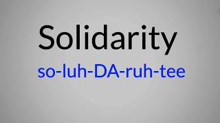 How to pronounce solidarity  Solidarity pronunciation  Solidarity meaning in Tamil  MrEnglish [upl. by Tibbetts235]