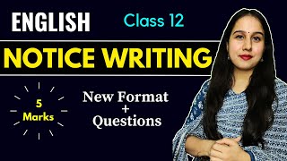 Notice Writing  Notice writing Format with Examples  English  Class 12 [upl. by Aronoff52]