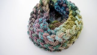 How to Crochet a Hairpin Lace Infinity Scarf [upl. by Gonagle834]