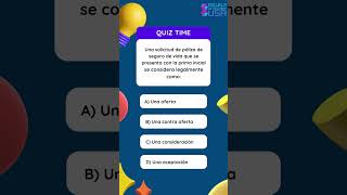 Quiz tipo examen de Seguros de Vida Salud y Anualidades [upl. by Mcarthur930]