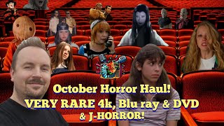 Octobers Horror haul bumper month of limited edition amp OOP DVDs 4K boxsets Bluray amp Jhorror [upl. by Ativel]