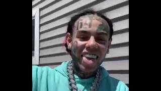 6ix9ine CANTANDO VERSO DE quotANUEL AAquot de quotAsesina Remixquot [upl. by Akenet]