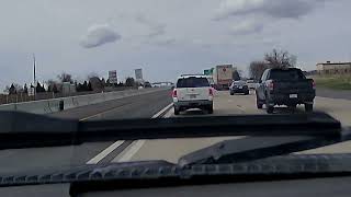 Tire rolling down emergency lane [upl. by Leahpar]