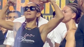 Amanda Serrano Vs Nina Meinke • FULL WEIGHIN Final FACE OFF amp Final Words [upl. by Heida]