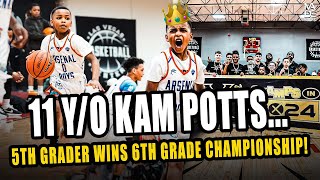 11 YO Kam Potts wins 6th Grade Championship as a 5TH GRADER 🤯🔥 [upl. by Atalaya]