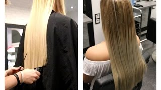 Kühles aschiges Blond ohne Haarschädigung  Deine Friseure [upl. by Eilime]