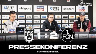 ULMFCN  Die Pressekonferenz nach dem Spiel [upl. by Aholla]