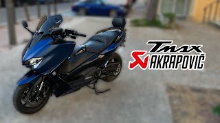 Tmax 530 dx akrapovic  test rapide mon nouveau Tmax ✌🏼 [upl. by Alicirp]