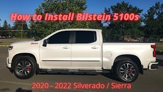 HOW TO INSTALL BILSTEIN 5100s SILVERADO  SIERRA 2020  2022 [upl. by Dihaz111]