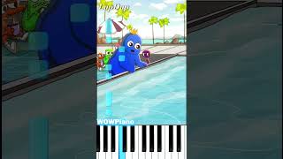 Cute Chubby Blue Hungry For Taking Bath LupDup Piano Tutorial [upl. by Ilram957]