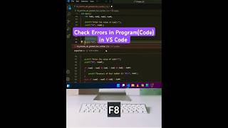 How to check for errors in your programcode in VS Code shorts [upl. by Atin]