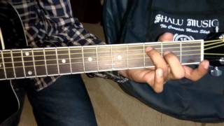 SA RE GA MA on guitar C scale practice lession [upl. by Tiga]