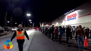 Shoppers line up all night for new Kelowna Costco opening [upl. by Olson]