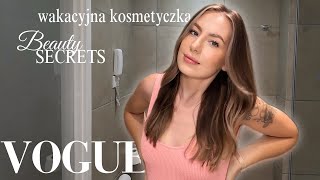 RUTYNA PIELĘGNACYJNA I MAKIJAŻOWA NA WAKACJACH  Beauty secrets  Vogue [upl. by Priscella]