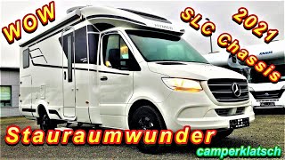 Hymer BKlasse MC T 600 Mercedes Sprinter💥2021 WhiteLine💥SLC Chassis doppelter Boden❗️Wohnmobil Test [upl. by Aihsar]