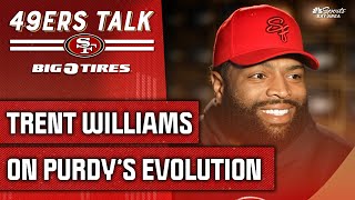 Trent Williams discusses Brock Purdys evolution  49ers Talk [upl. by Ynots]